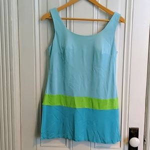 Unique Vintage Tunic or Swimsuit Top